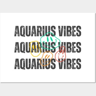 Aquarius Vibes Posters and Art